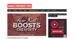 Desktop Screenshot of manlypinteresttips.com